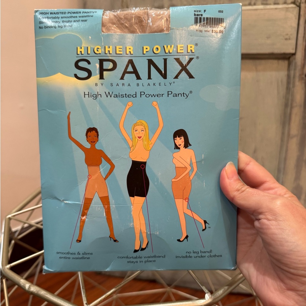 Spanx Higher Power, High Waisted Power Panty sz F nude new